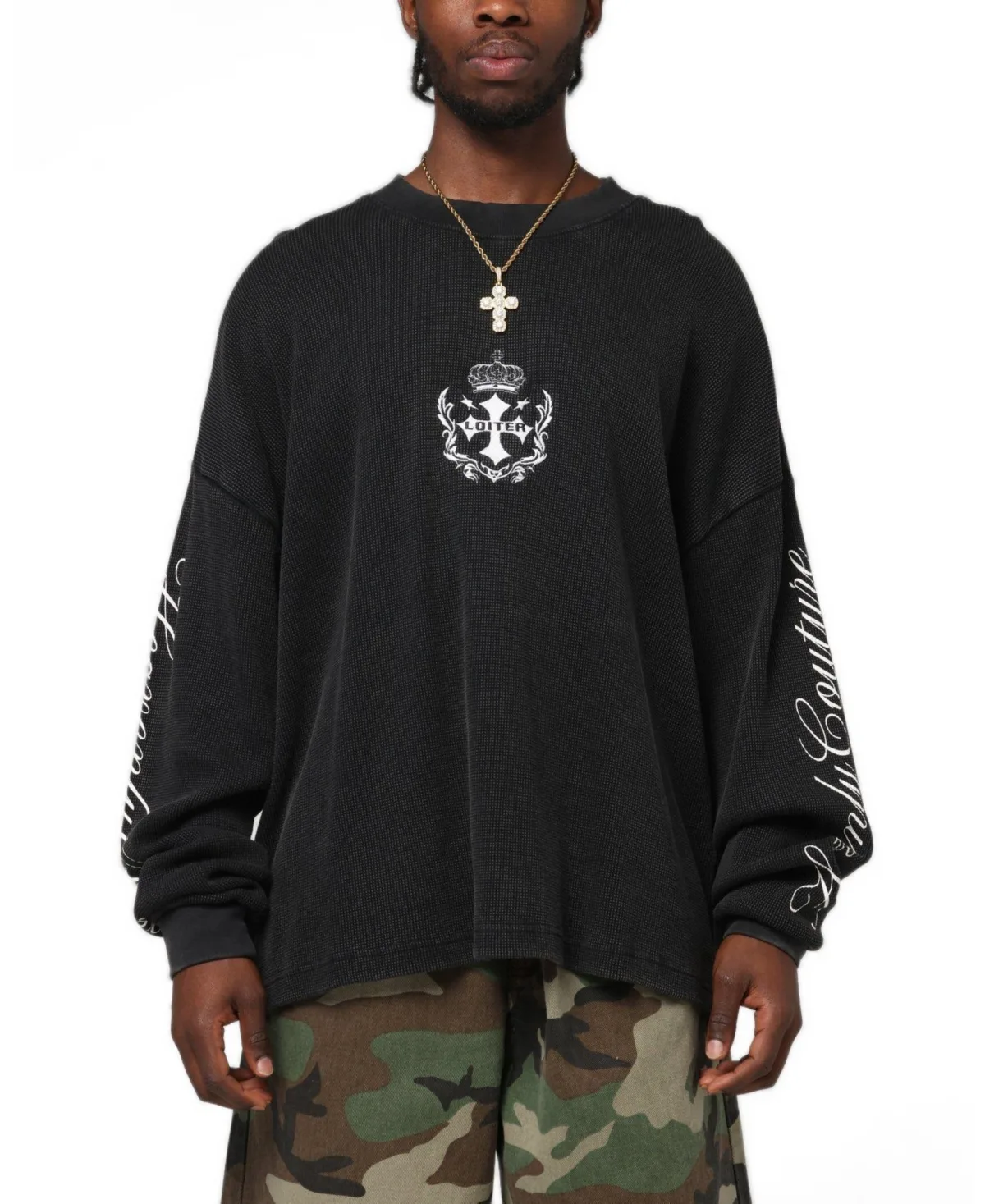 Purity Oversized Long-Sleeve Graphic T-Shirt by Loiter