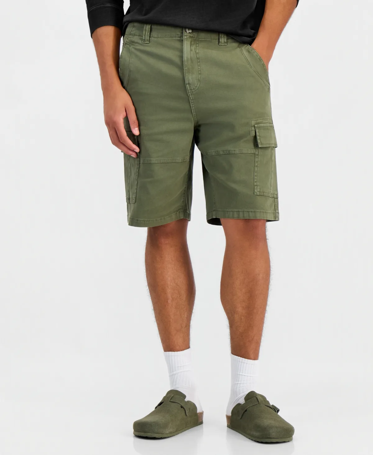 Regular-Fit Cargo Shorts, 10" Inseam by Sun  Stone