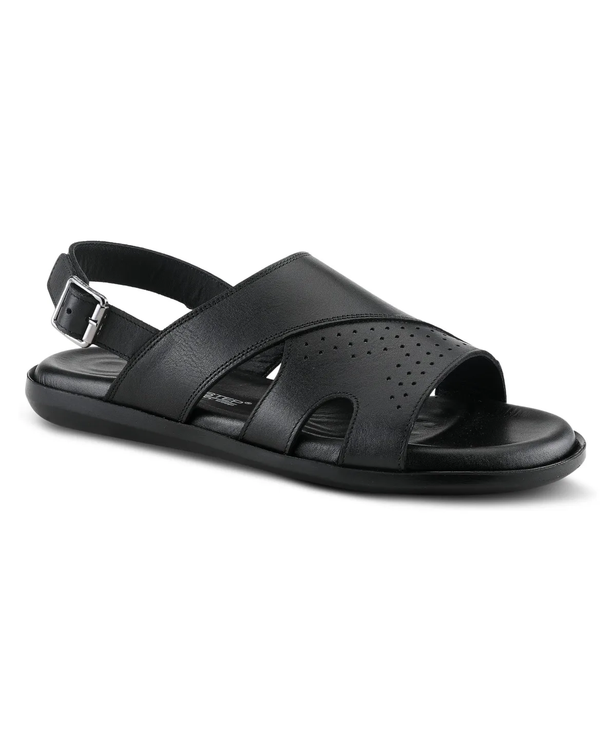 Jeff Leather Round-Toe Sandals by Spring Step