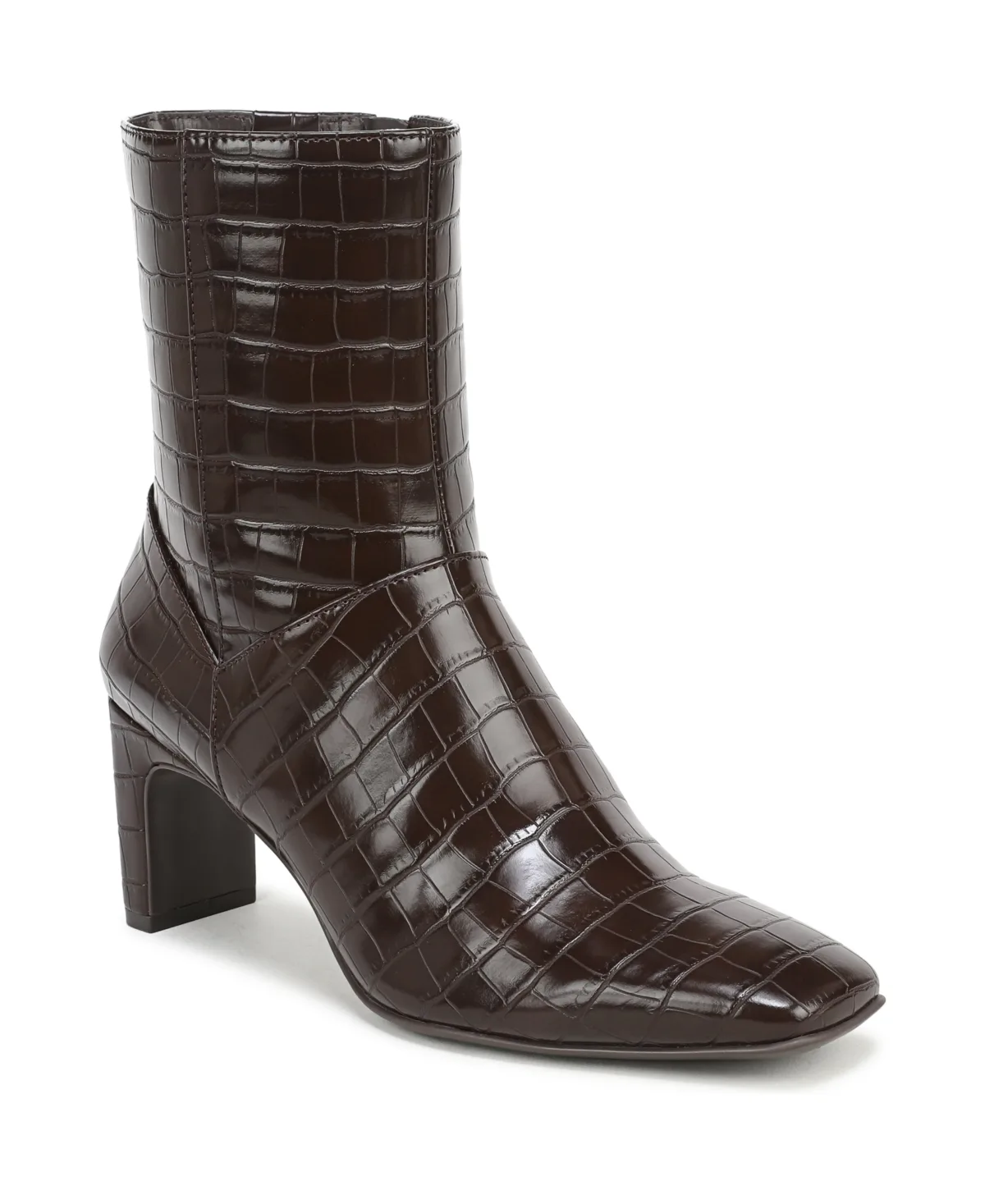 Nona Square Toe Faux Leather Booties by Naturalizer