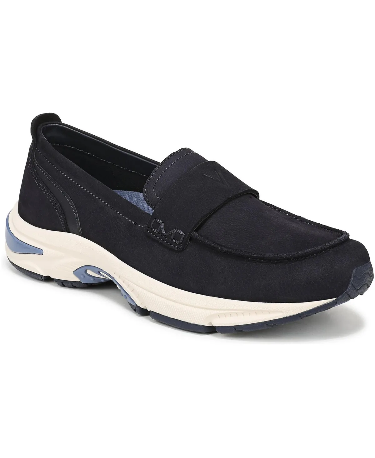 Walk Roam Loafer Walking Shoes - Navy Blazer Suede by Vionic