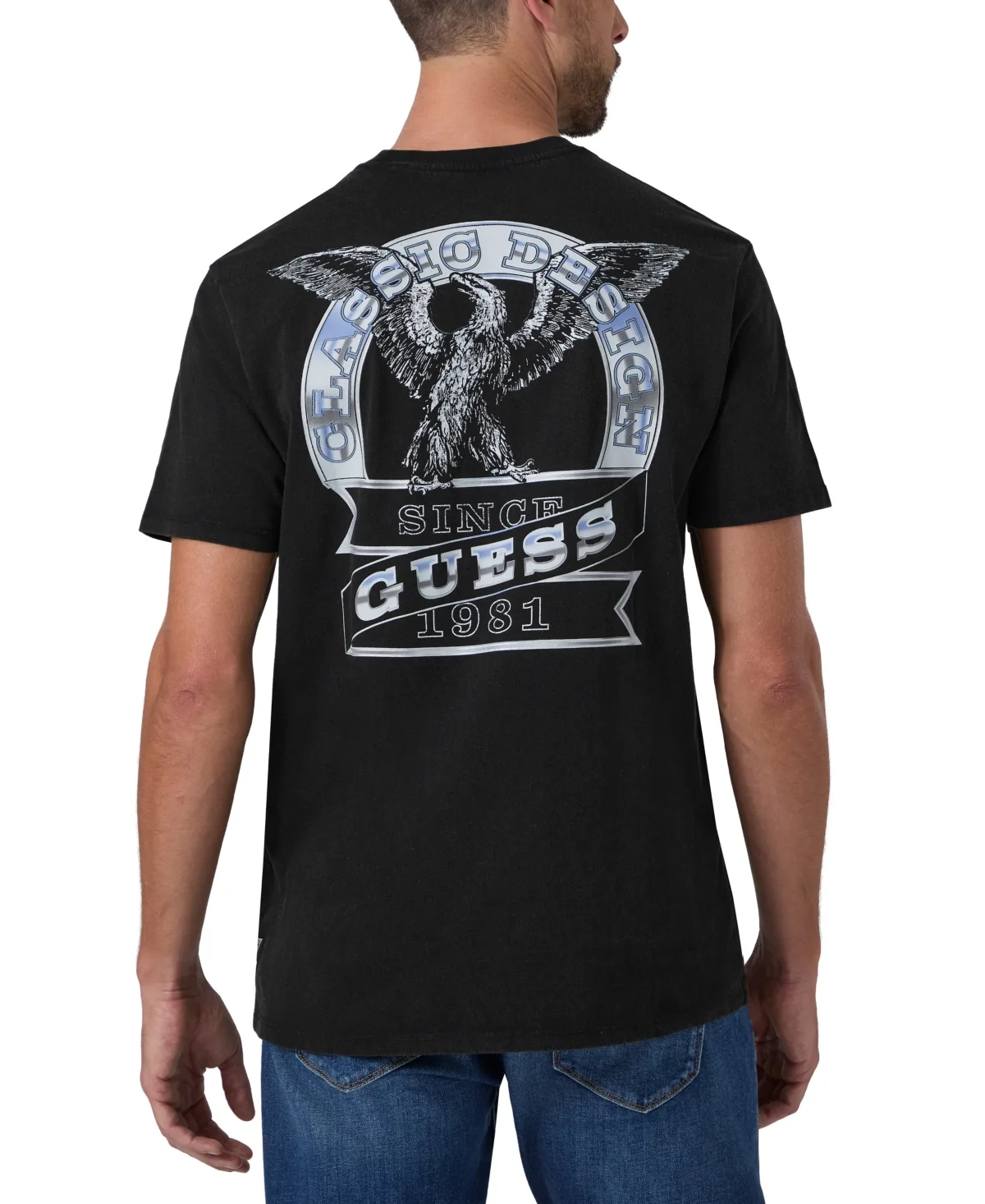 Car Emblem Graphic Crewneck T-Shirt