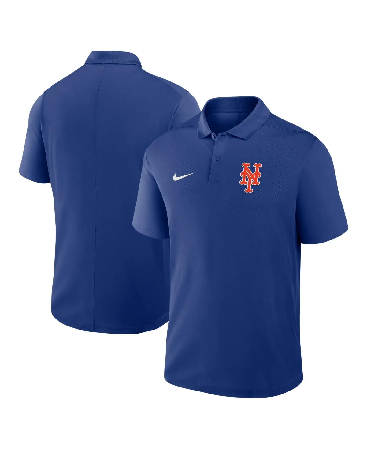 New York Mets Victory Rib-Knit Double-Pique Polo Shirt by Nike