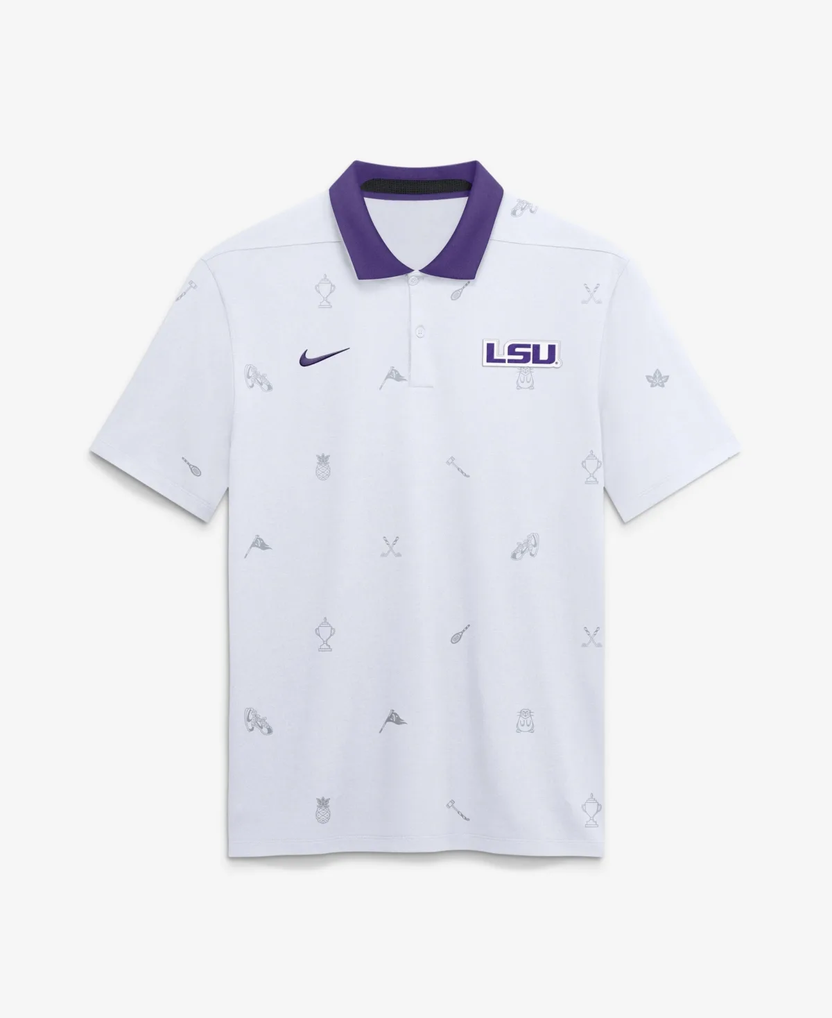 Lsu Tigers Vapor Pattern Dri-Fit Polo Shirt by Nike