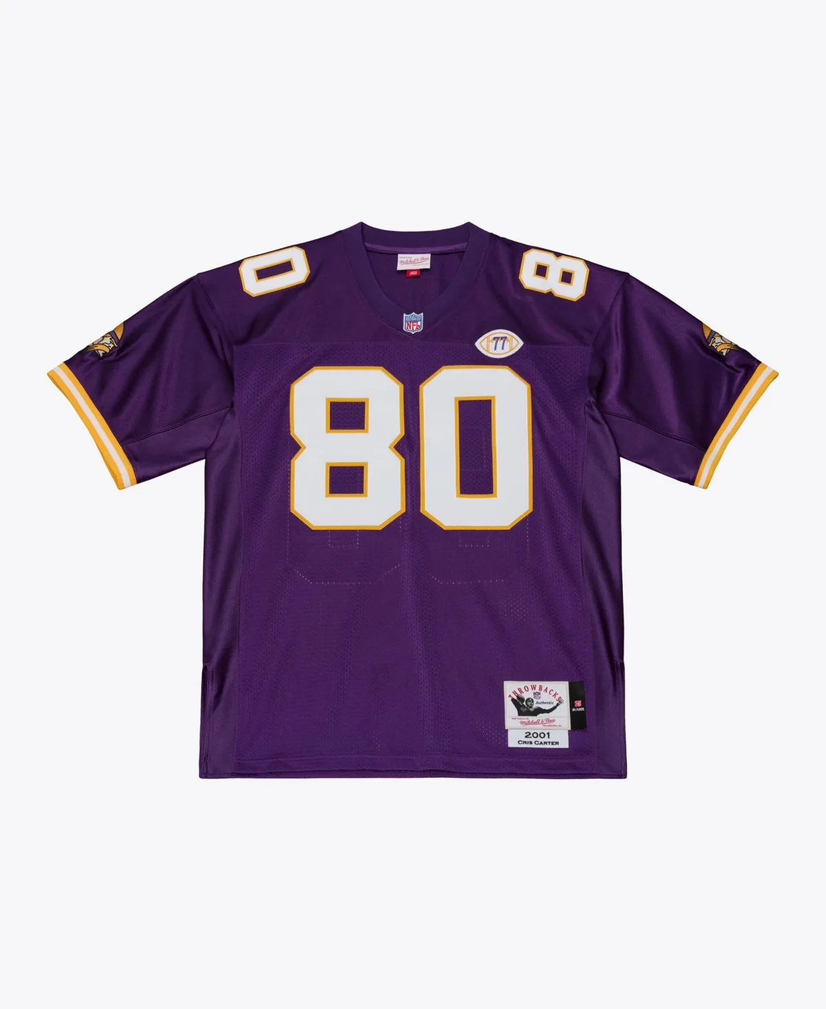 Minnesota Vikings Cris Carter Mesh V-Neck Authentic Throwback Jersey by Mitchell & Ness