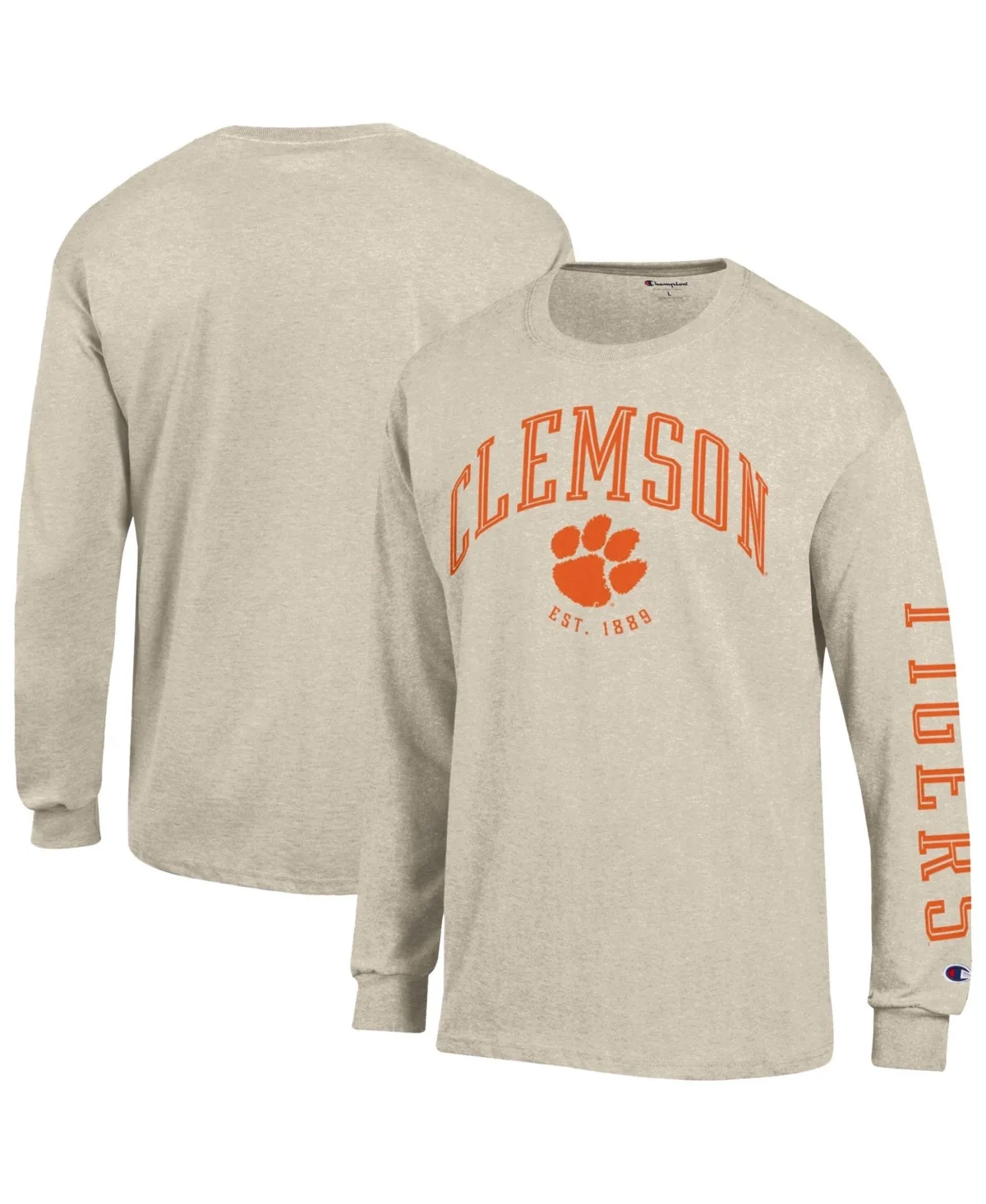 Clemson Tigers Neutral Arch Long-Sleeve T-Shirt by Champion