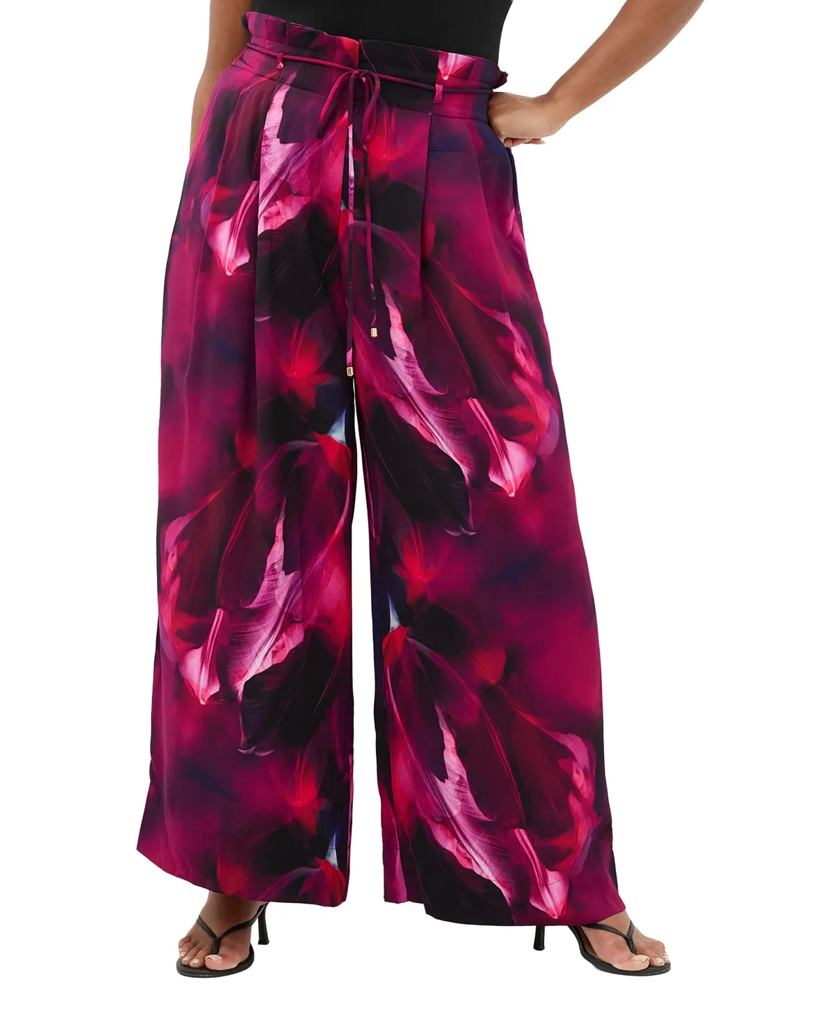 Shania Aspect Print Wide Leg Pant by City Chic