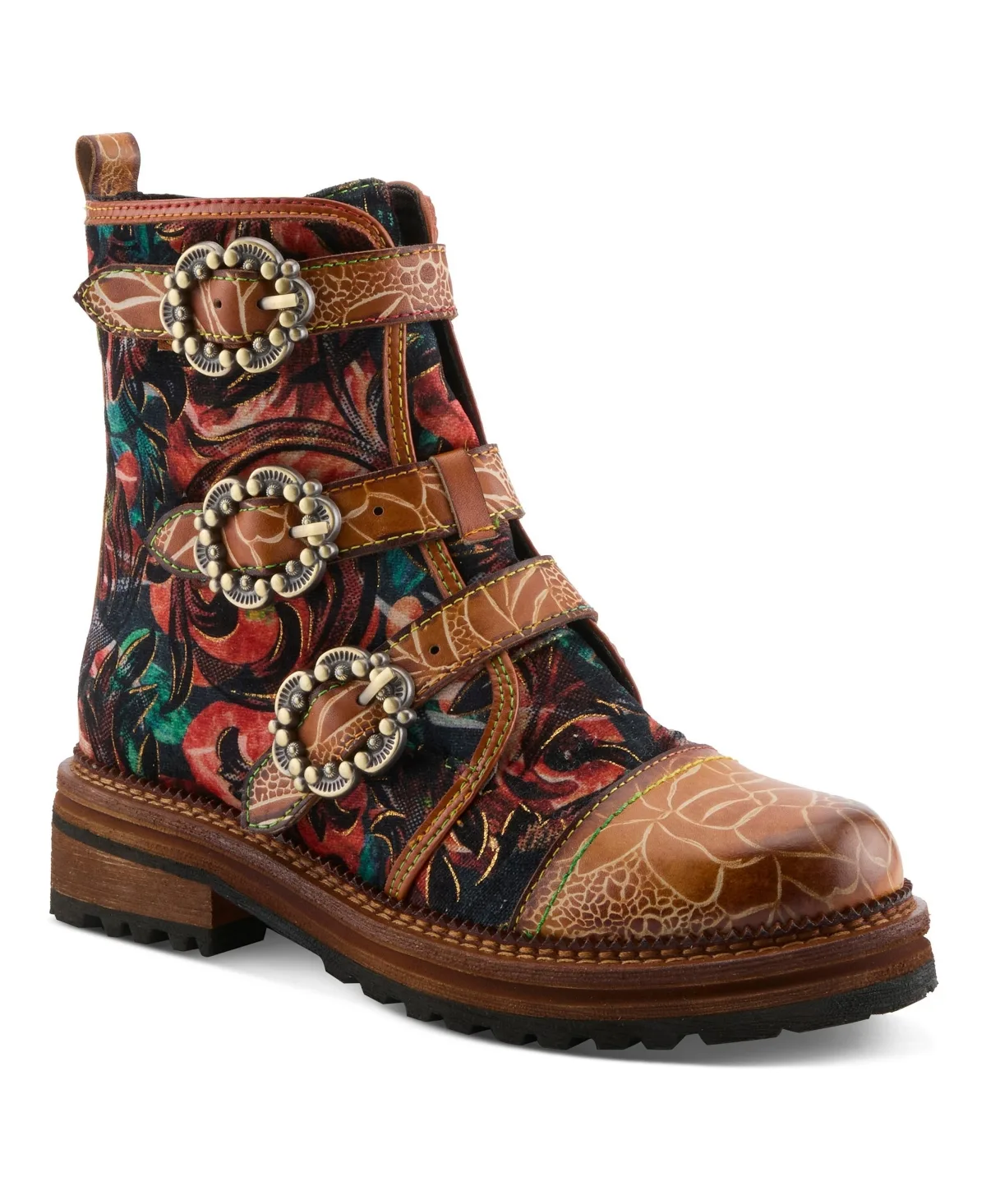 Thisway Boots with Adjustable Buckle Straps by Lartiste