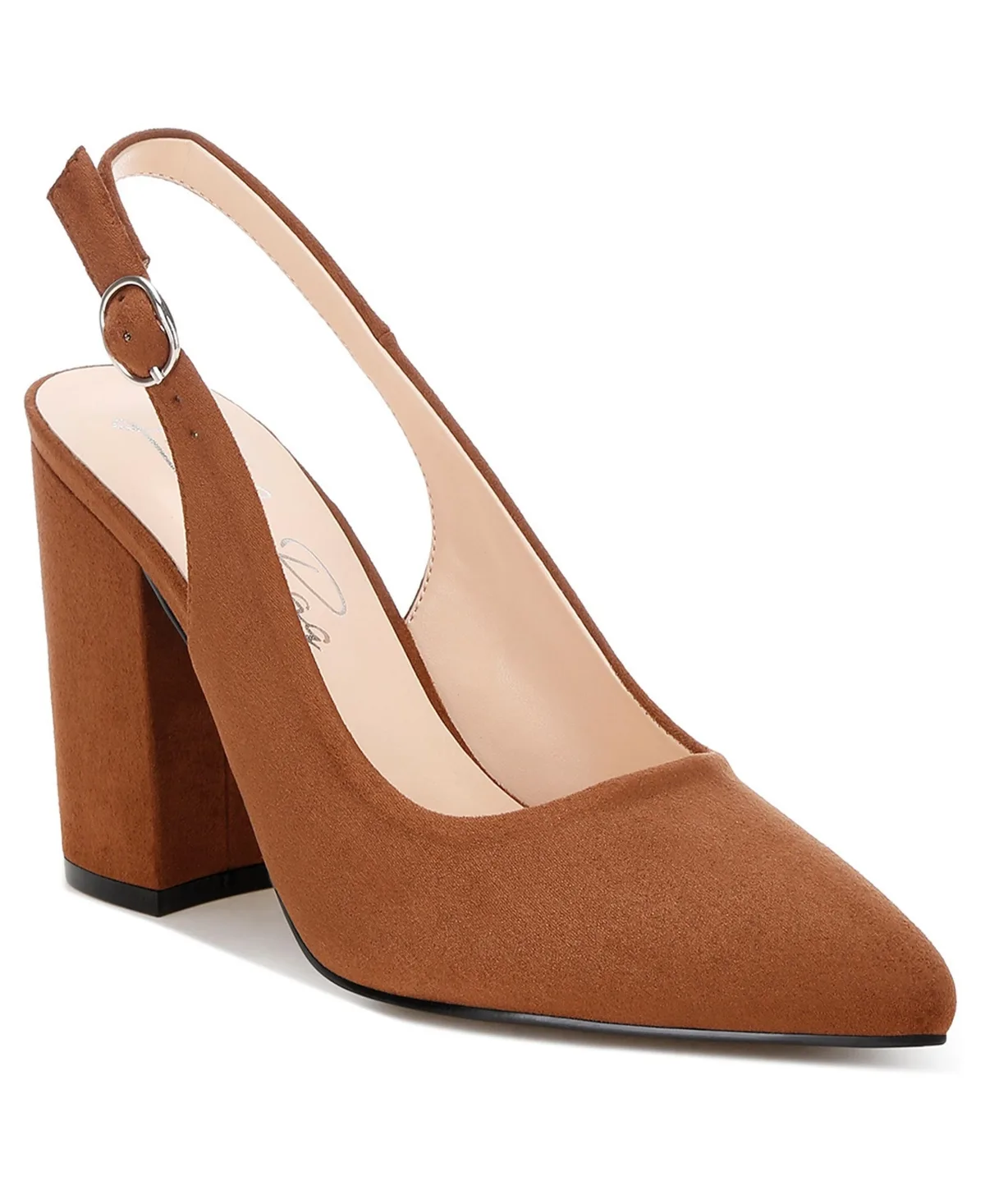 Omaga Pin Buckle Slingback Heels
