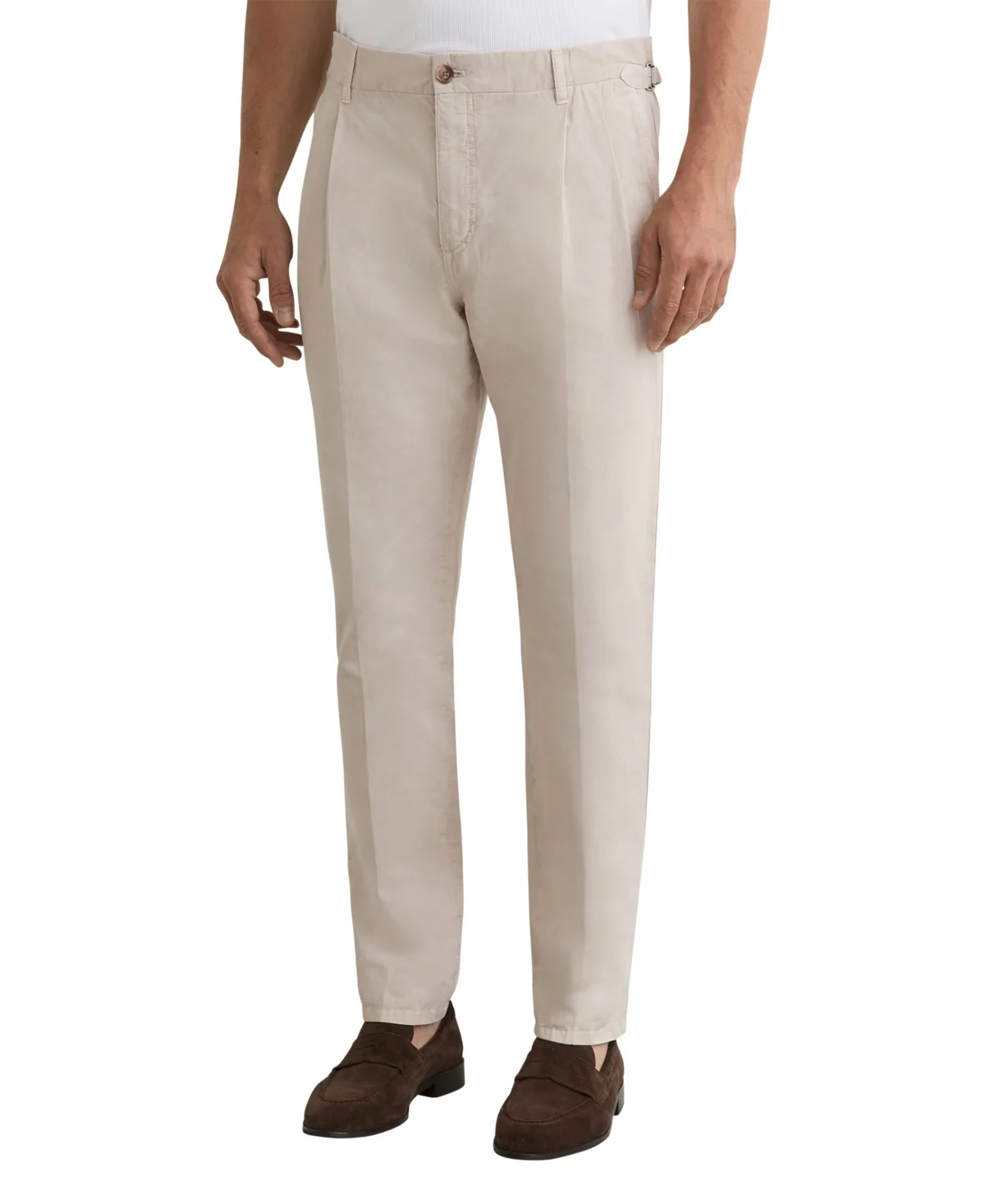 Pablo Side Adjuster Pant - Stone by Reiss
