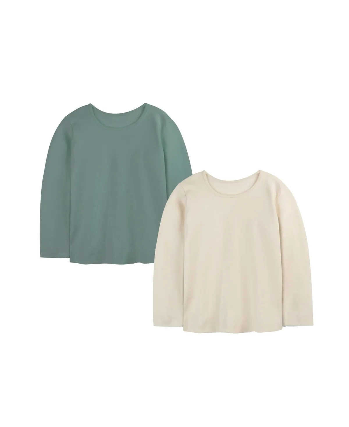 Rib Knit 2 Pack Long Sleeve T-Shirts by Mightly