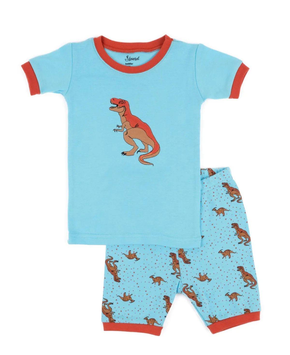 2-Piece Short Sleeve Cotton Novelty Pajama Set by Leveret