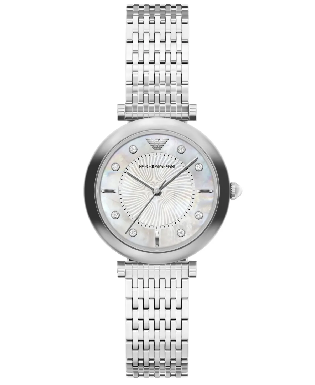 Three-Hand Archelia Mother of Pearl Stainless Steel Watch 32mm by Armani