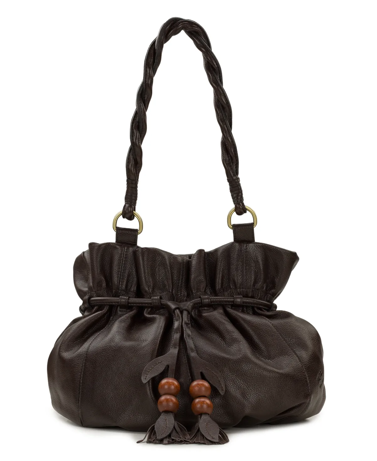 Freja Large Laptop Compatible Leather Bucket Handbag by Patricia Nash