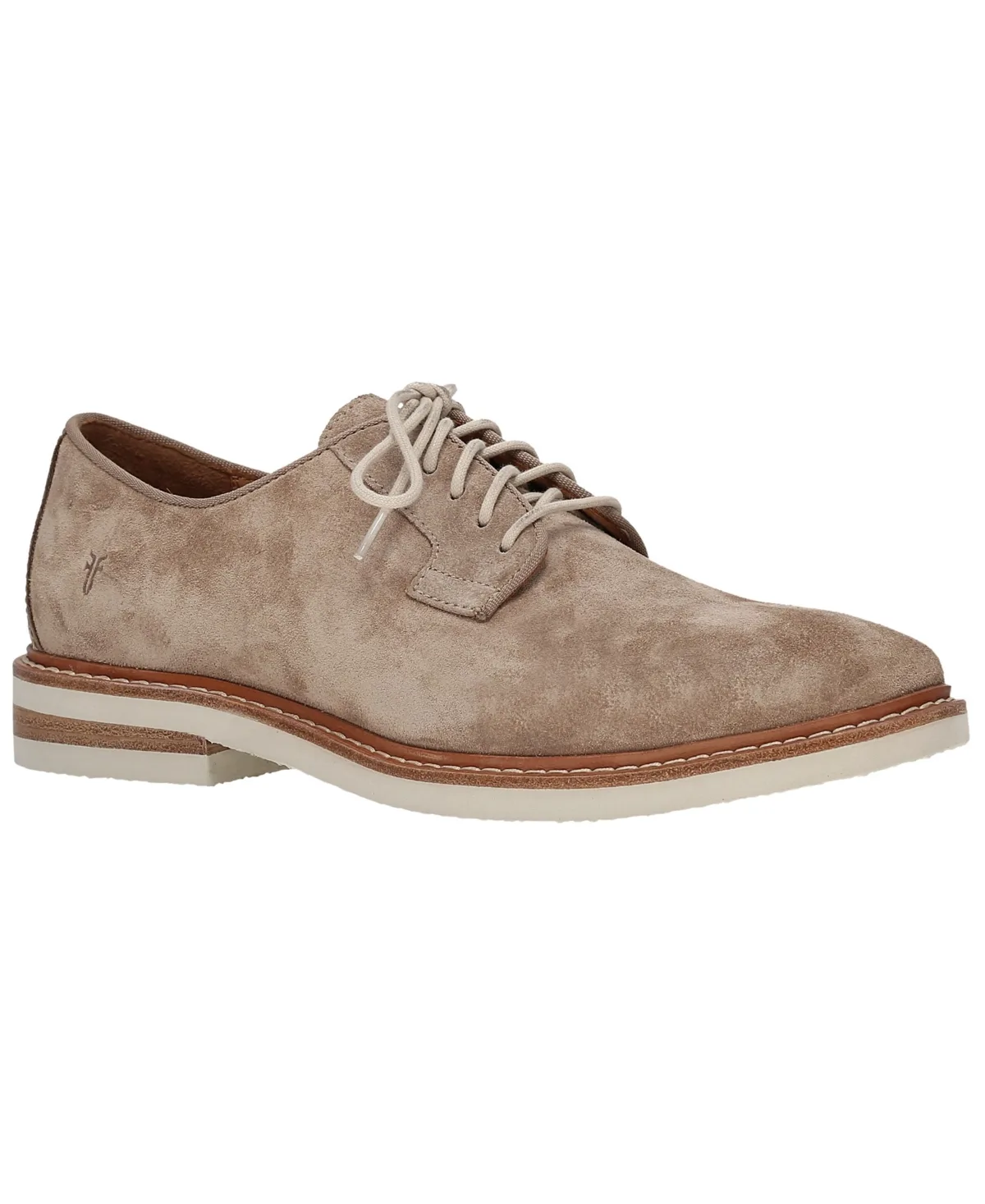 Paul Oxford Lite Shoe - Mushroom Silky Suede Leather by Frye