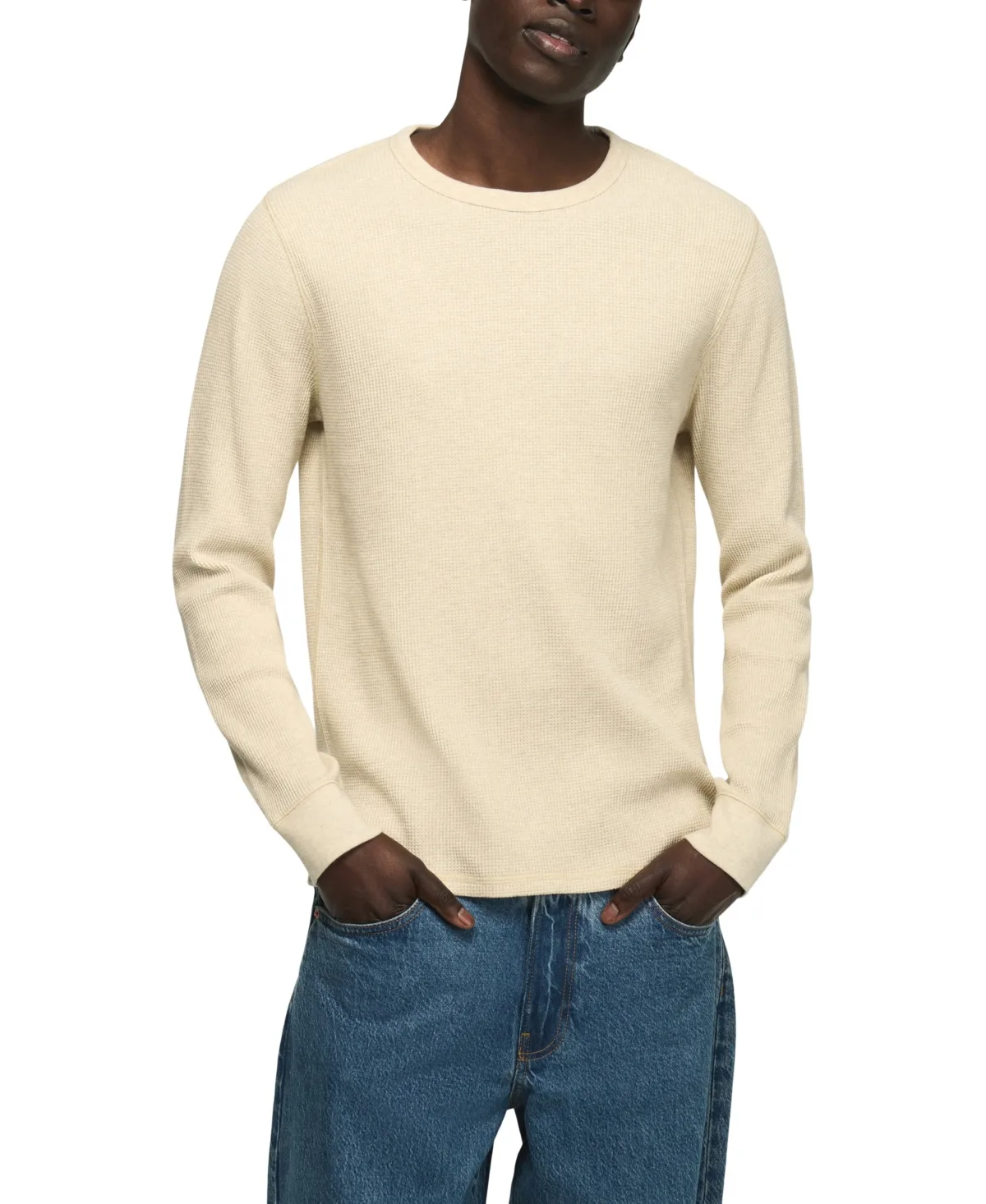 Thermal Waffle-Knit Long-Sleeve T-Shirt by Lucky Brand