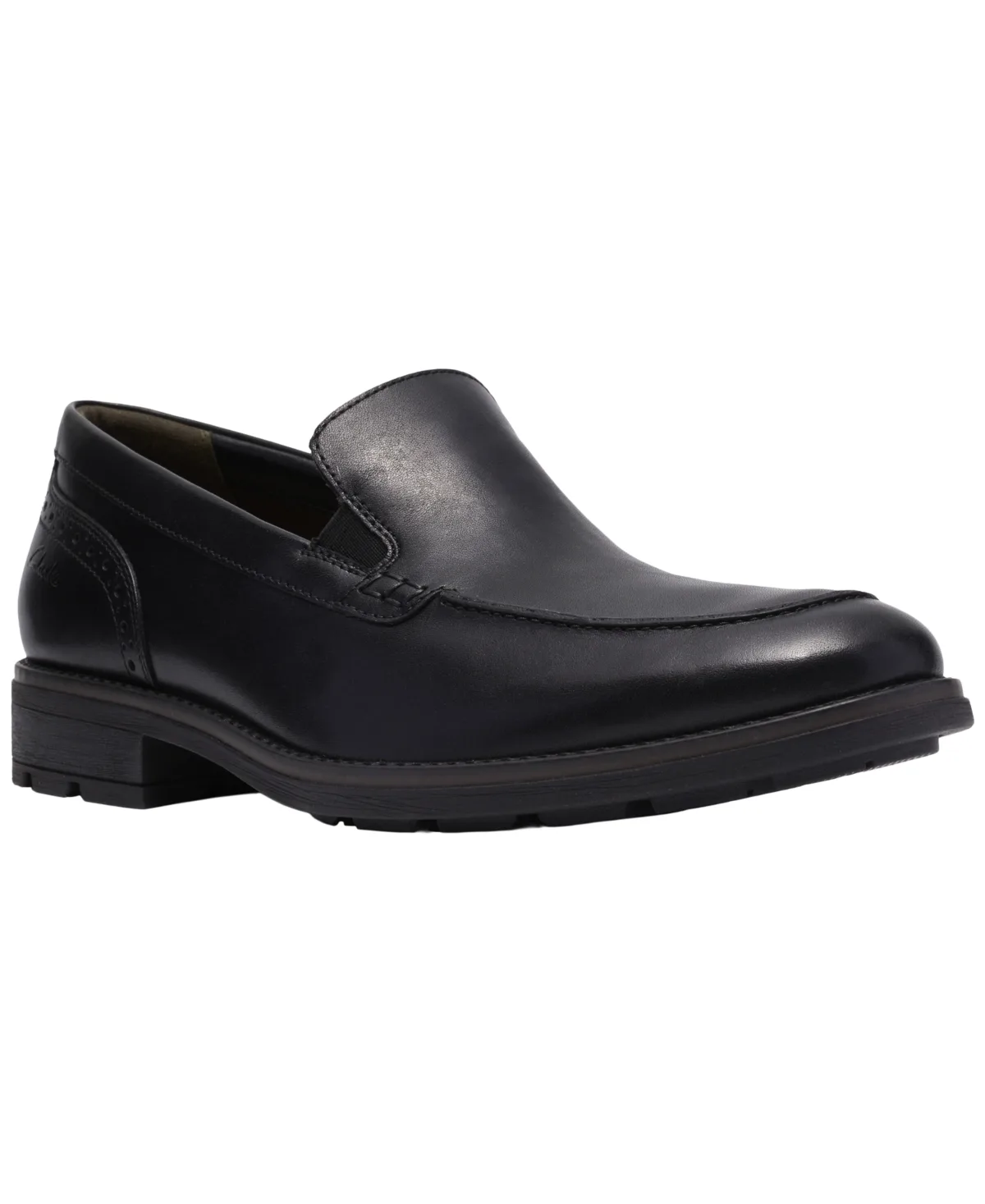 Emmet Step Leather Round-Toe Loafers