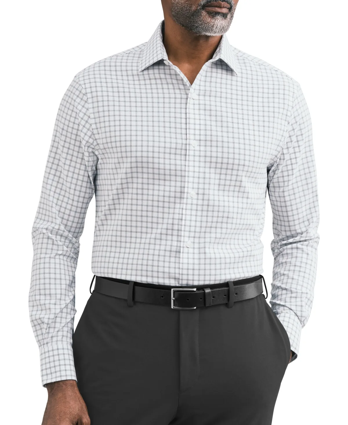 TH Flex Regular-Fit Spread-Collar Dress Shirt by Tommy Hilfiger