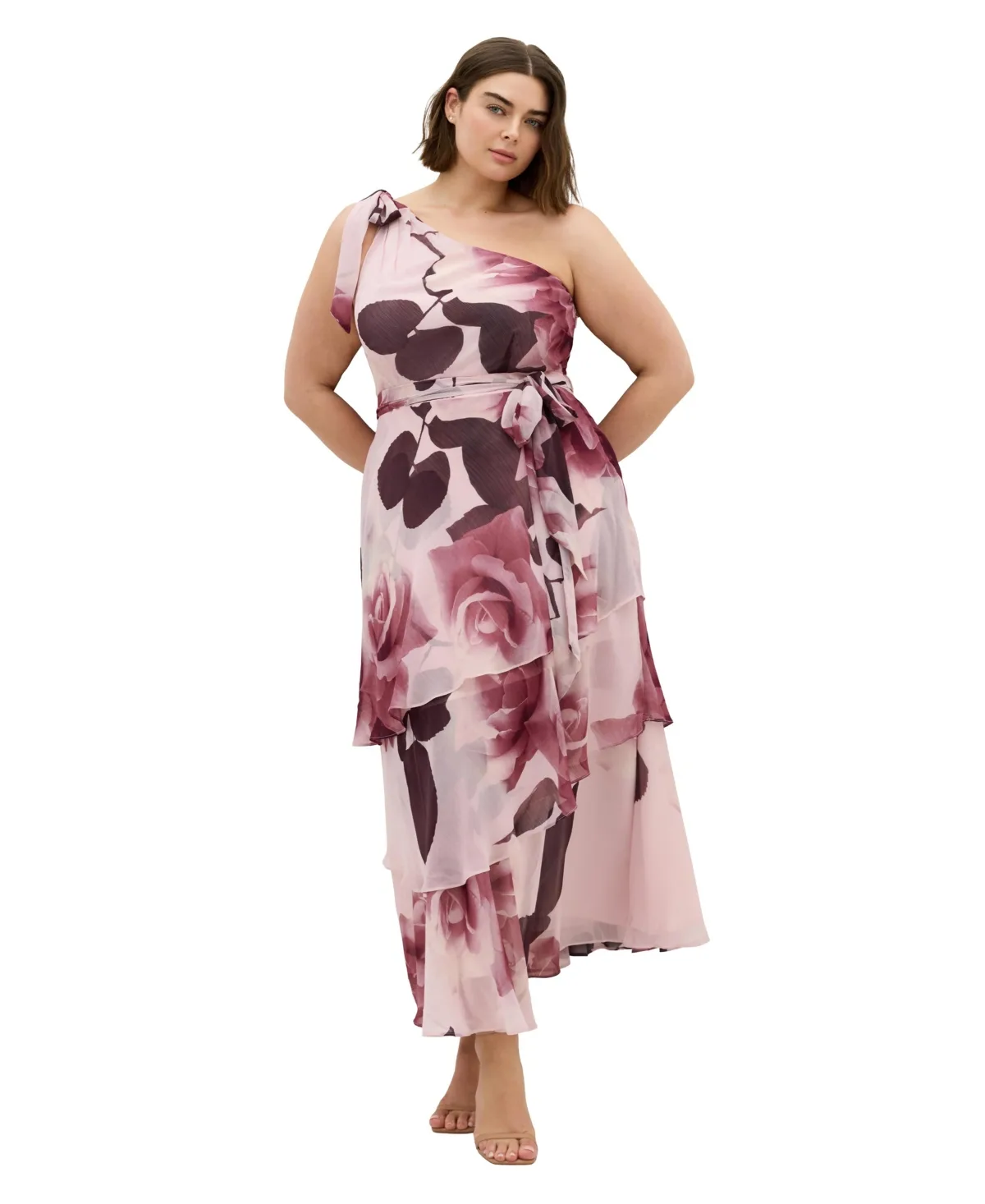 Enchant Bloom One Shoulder Maxi Dress
