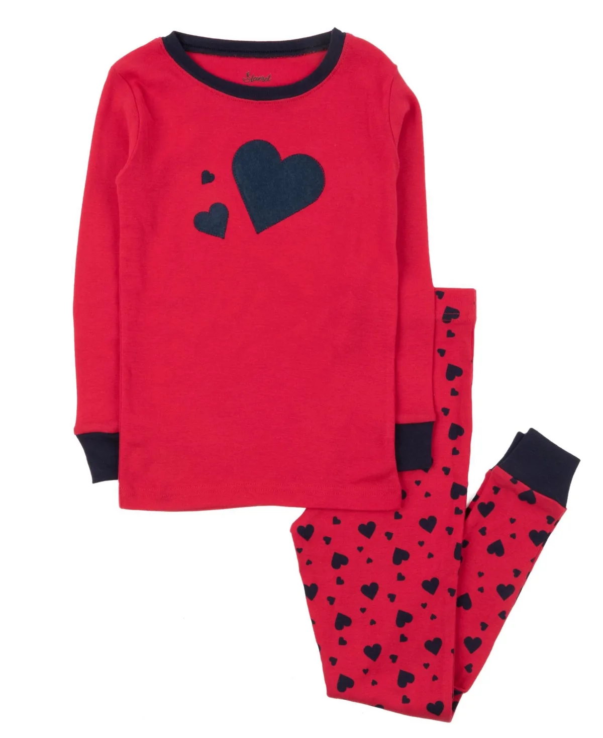 2-Piece Sweet and Playful Cotton Long Sleeve Pajama Set by Leveret