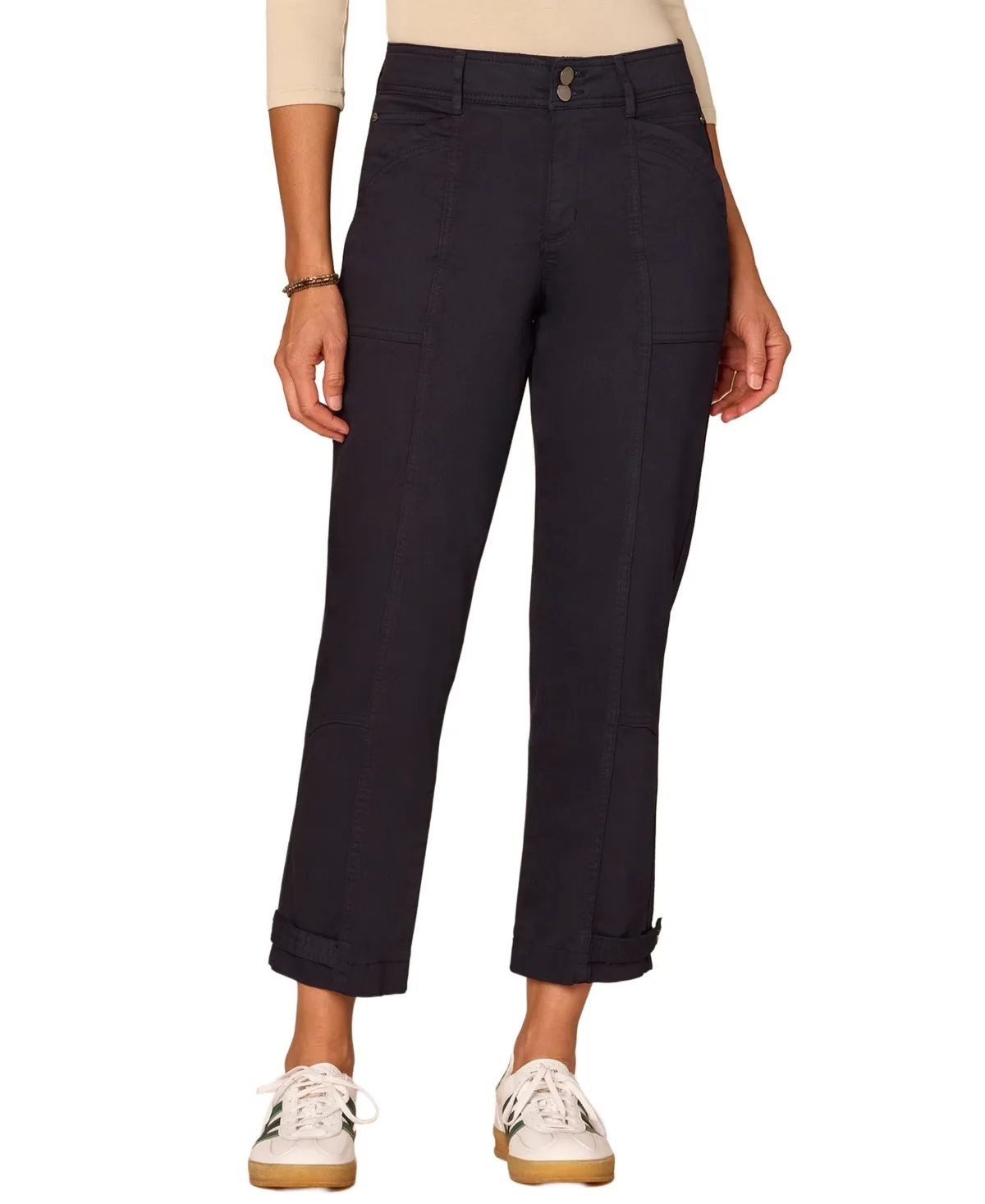 Ab Solution High Rise Tapered Utility Pants by Democracy