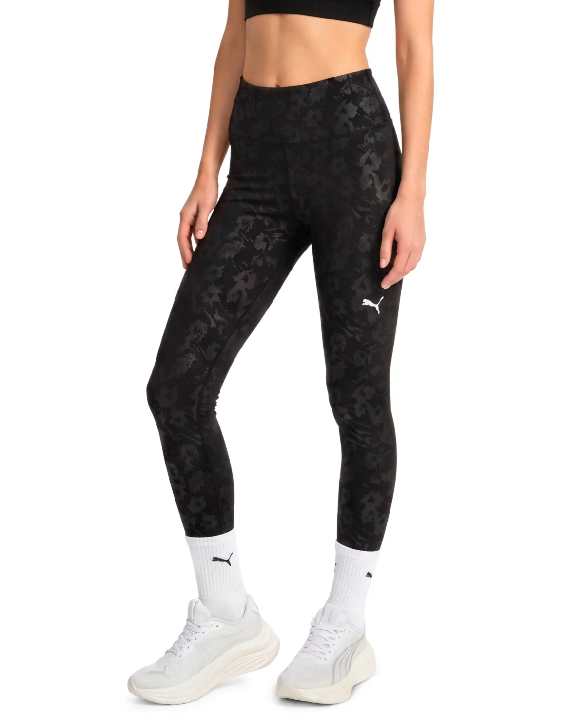 Tad Essential Fast High-Waist 7/8 Length Floral-Print Leggings by PUMA