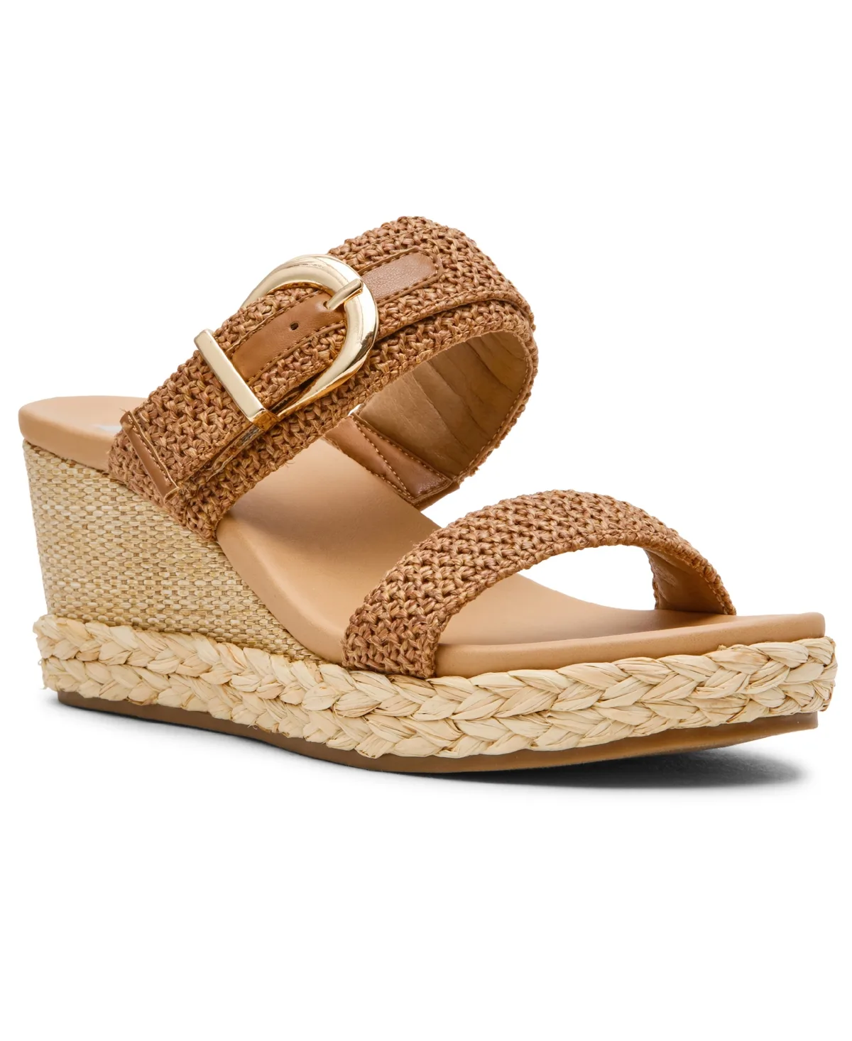 Elenar Two-Band Buckle Platform Espadrille Wedge Sandals by Dolce Vita