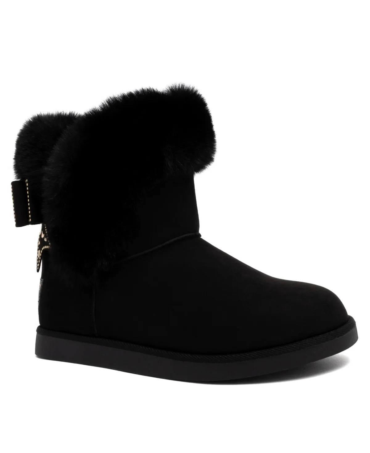 Kamper Studded-Bow Round-Toe Ankle Booties by Juicy Couture