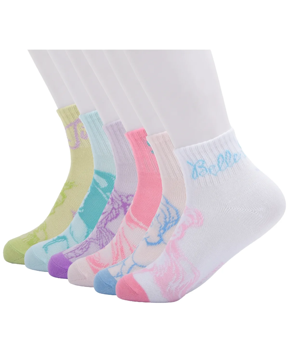Disney Princess Ankle Crew Socks, 6-Pack by Planet Sox