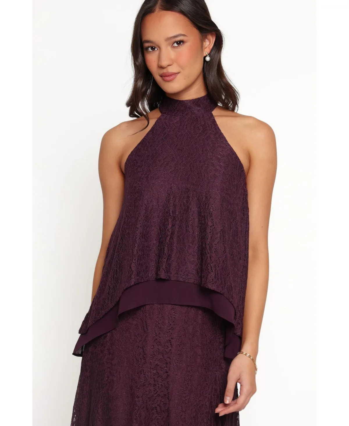 Tracy Halter Sleeveless Lace Top by Petal & Pup