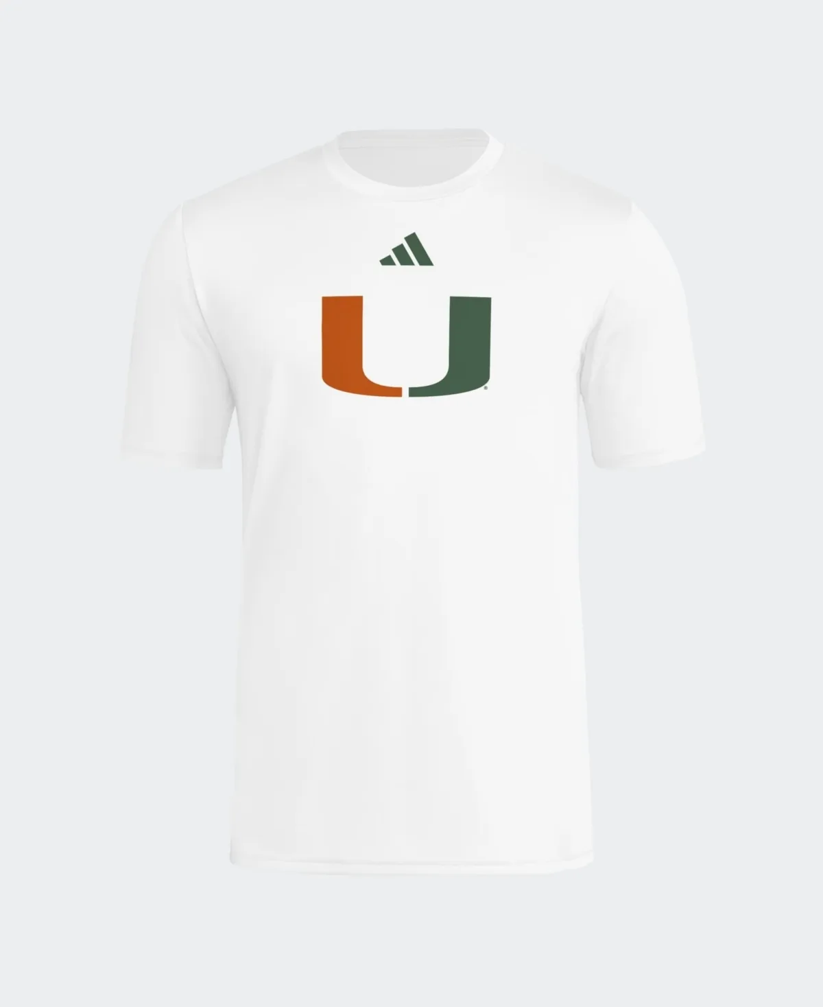 Miami Hurricanes 2026 Locker Logo Pre-Game Crewneck T-Shirt by adidas