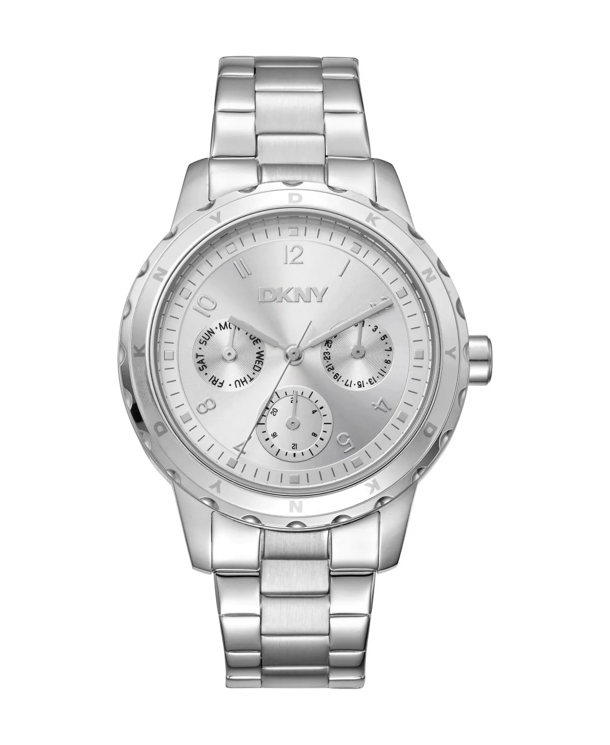 Active Quartz Silver Stainless Steel Bracelet Watch, 38mm
