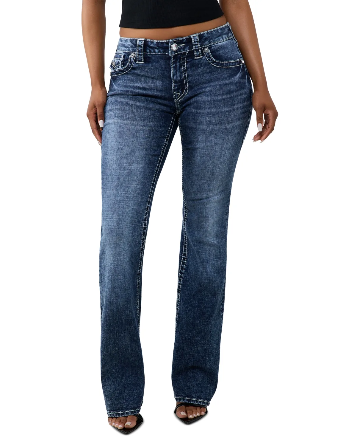 Becca Low-Rise Bootcut Jeans by True Religion