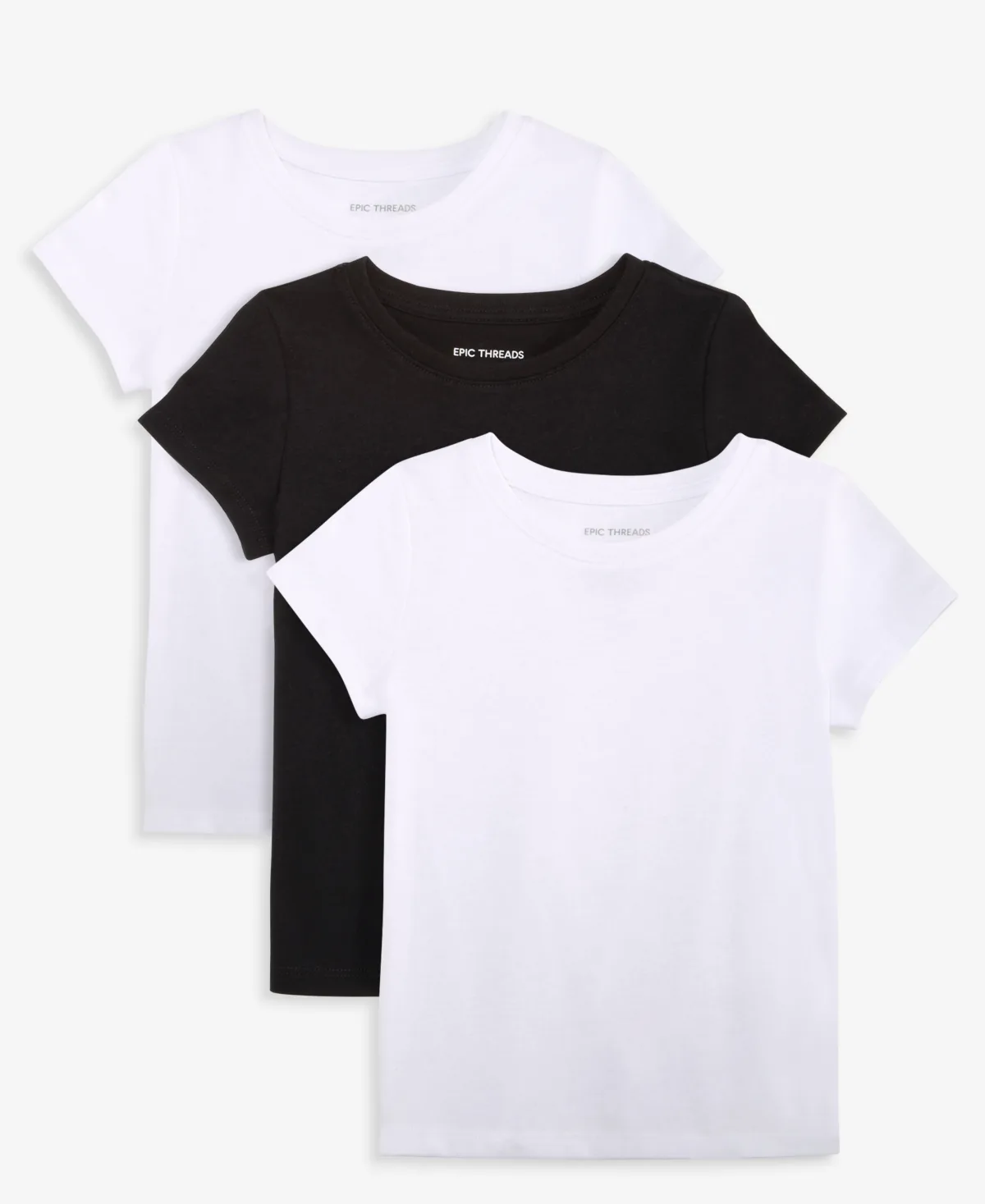 Short-Sleeve Solid T-Shirts, 3-Pack by Epic Threads