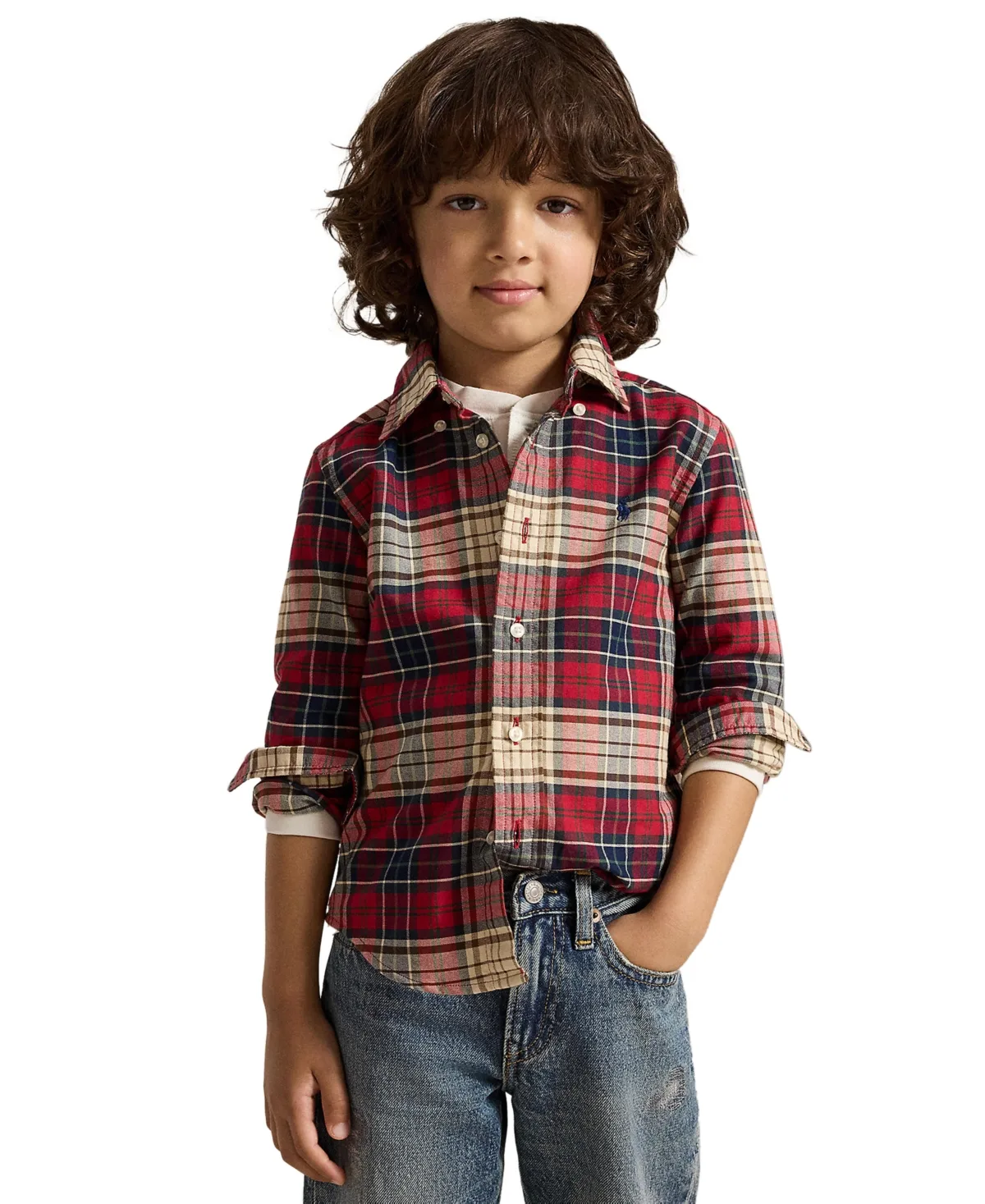 Plaid Cotton Oxford Shirt by Polo Ralph Lauren
