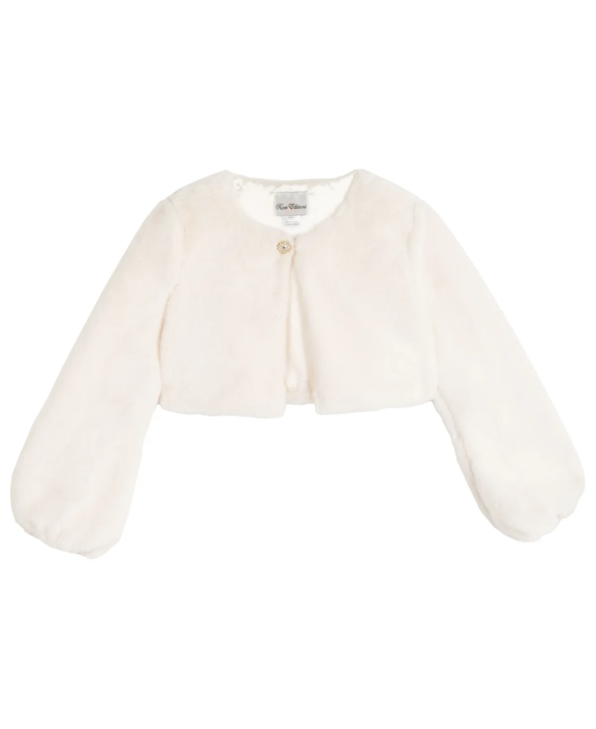 Rhinestone Long-Sleeve Bolero by Rare Editions