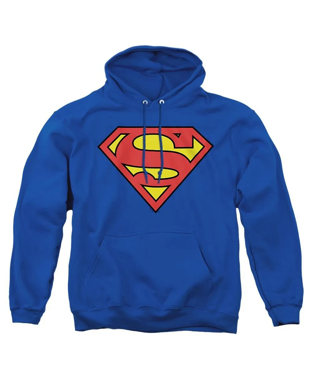 Superman Classic Logo Graphic Kangaroo Pocket Classic-Fit Pull-Over Hoodie