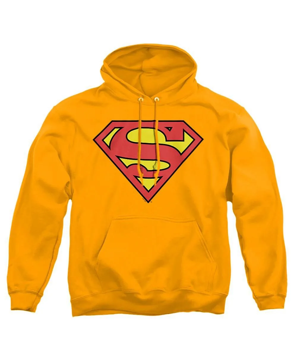 Superman Classic Logo Graphic Kangaroo Pocket Classic-Fit Pull-Over Hoodie