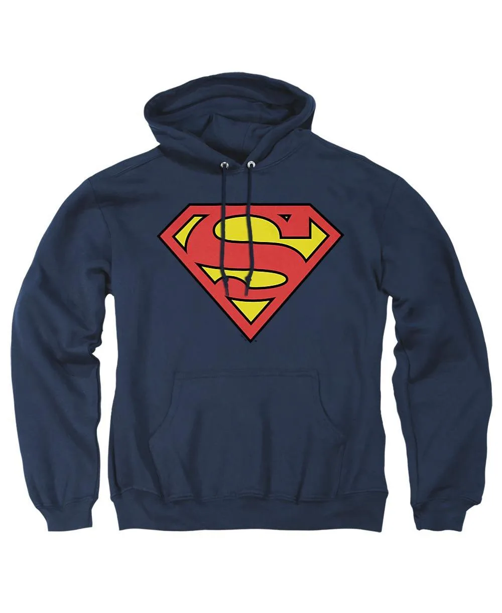 Superman Classic Logo Graphic Kangaroo Pocket Classic-Fit Pull-Over Hoodie