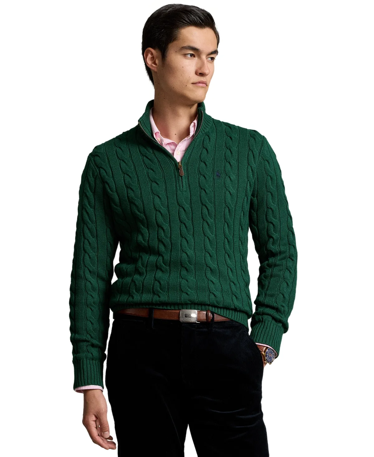 Cable-Knit Cotton Sweater by Polo Ralph Lauren