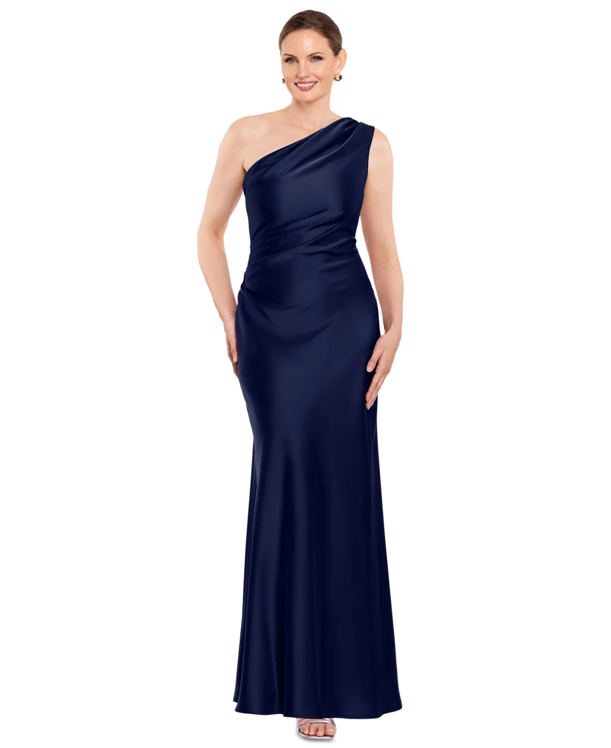 One-Shoulder Sheath Gown