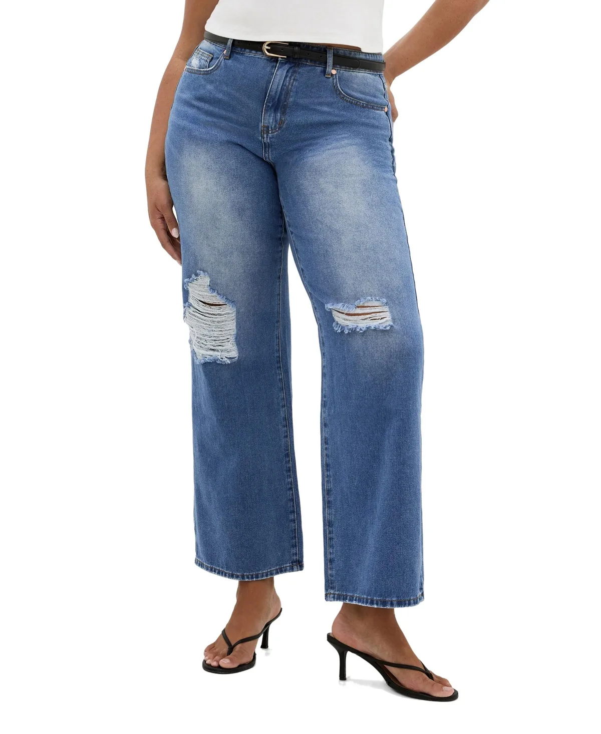 Harley Fit Harriet Wide Leg Regular Jean by City Chic