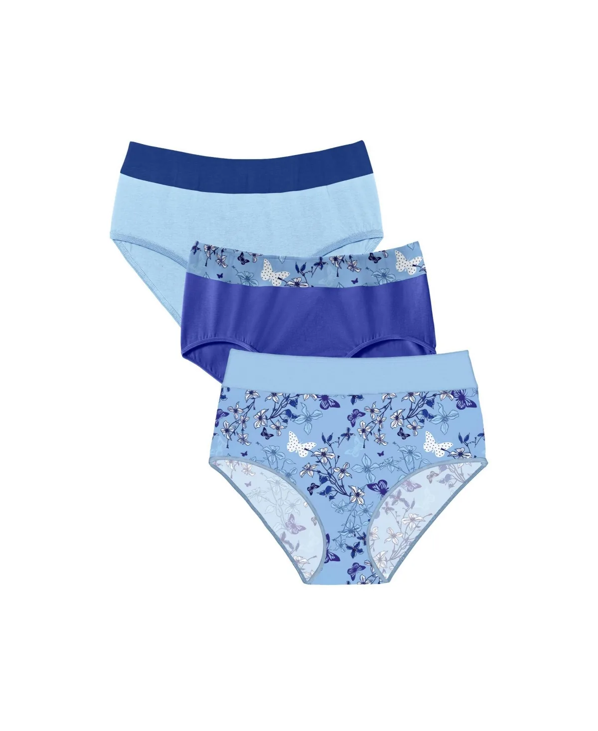 Full-Coverage Stretch Color-Block Brief, 3-Pack by Comfort Choice