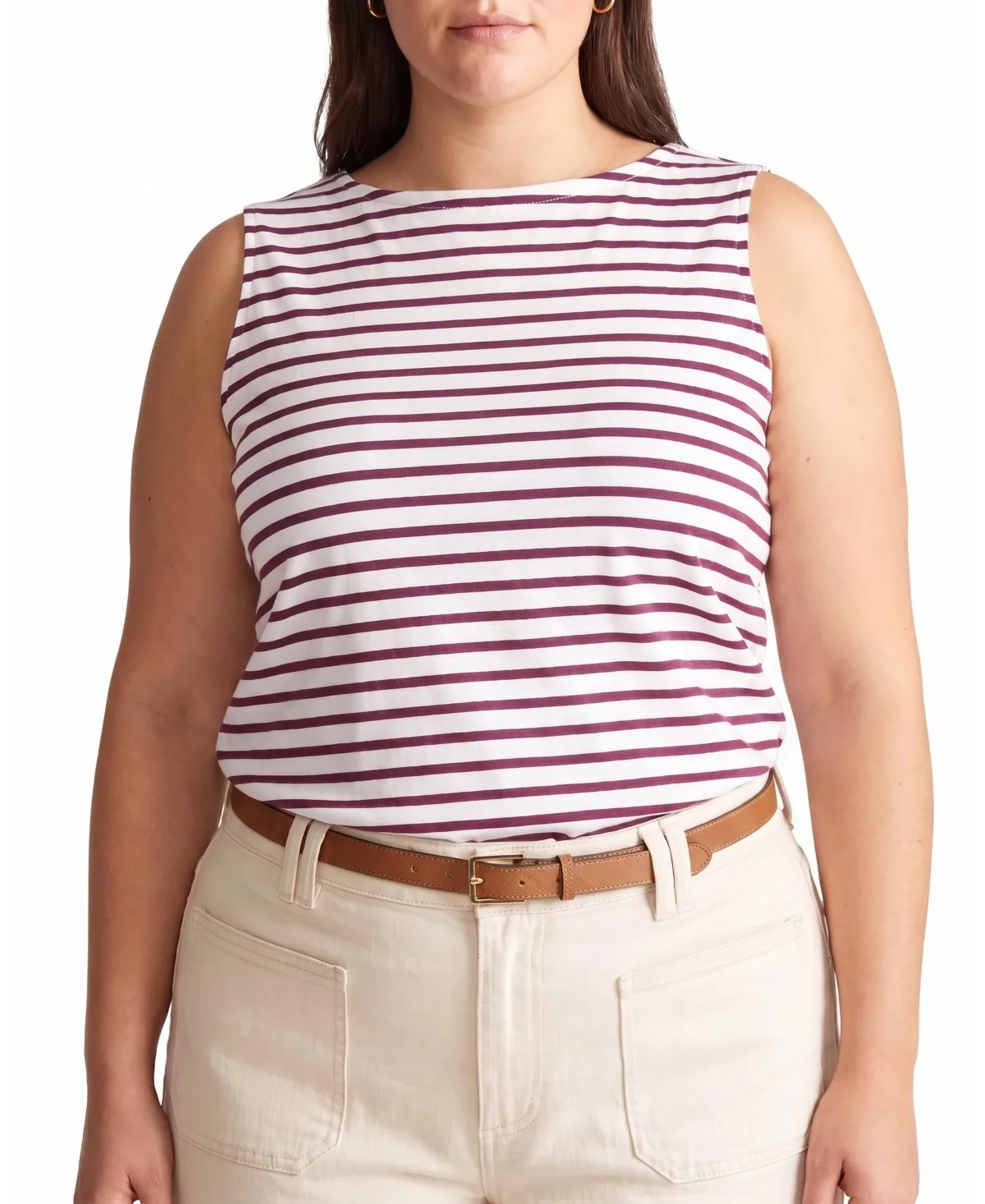 Noyack Breton Stripe Boatneck Tank by Universal Standard