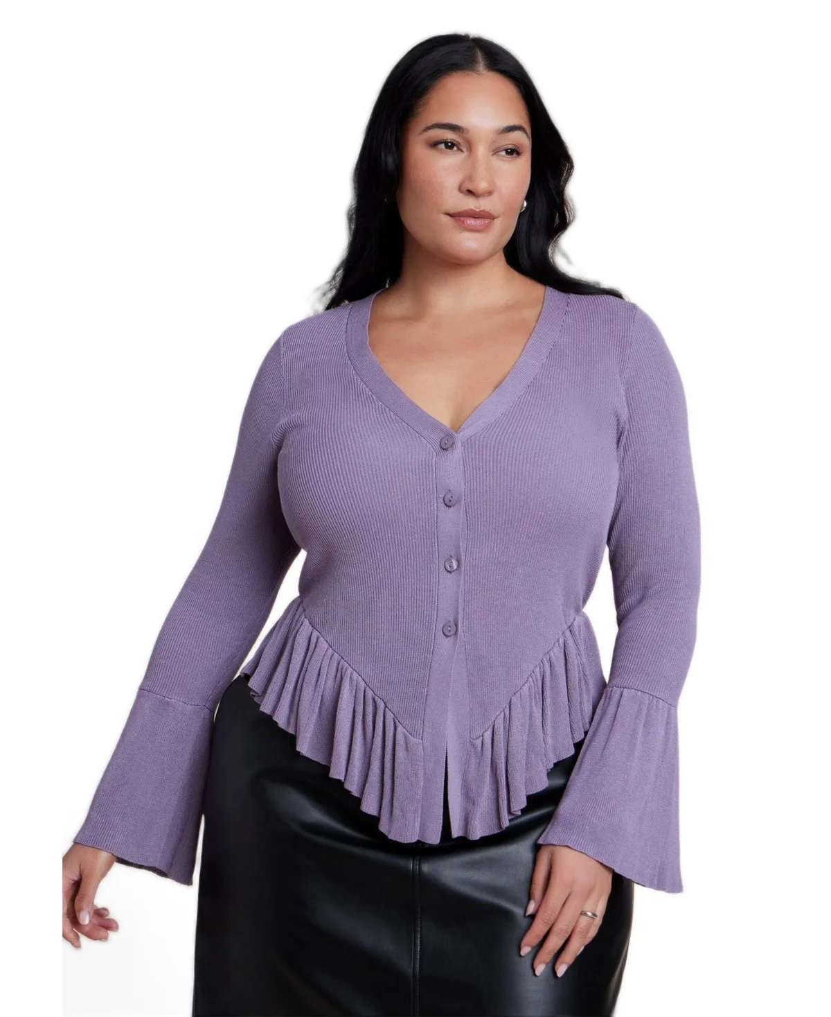 Ruffle Cardigan by Eloquii