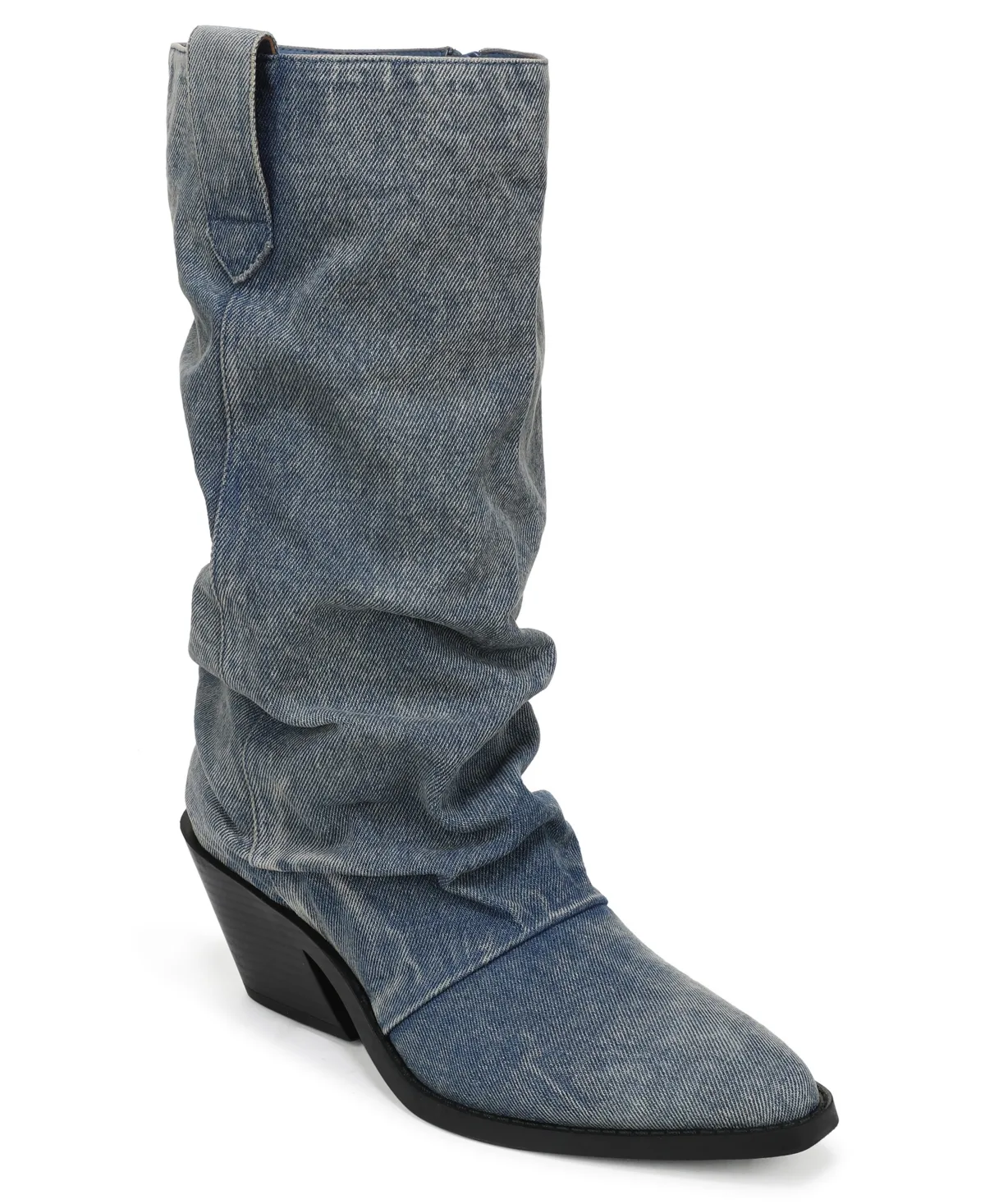 Piippa Floral Tapestry Slouch Mid-Shaft Western Boots