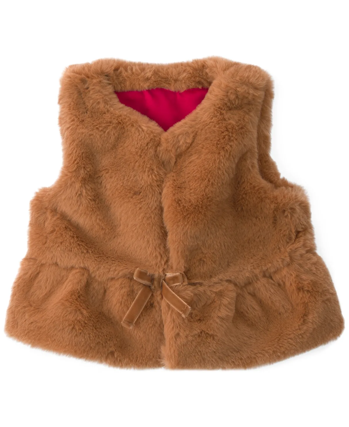 Faux Fur Tie Closure Vest by Osh Kosh