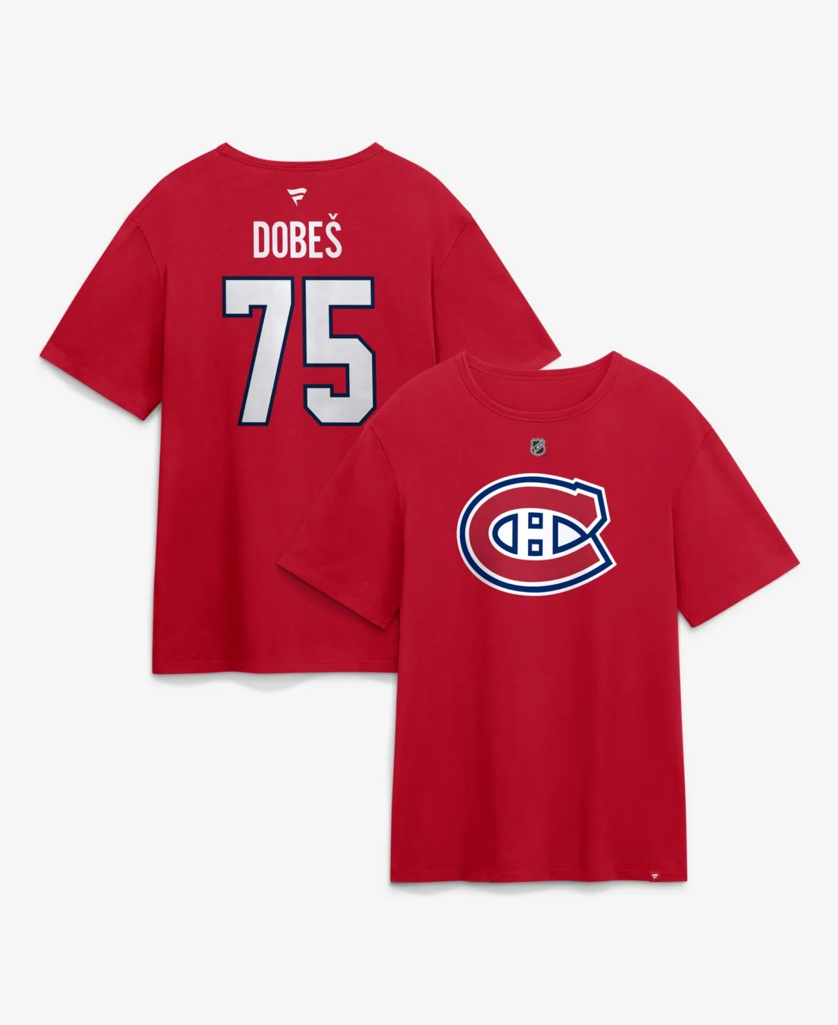 Jakub Dobes Montreal Canadiens Authentic Stack Name Number T-Shirt by Fanatics