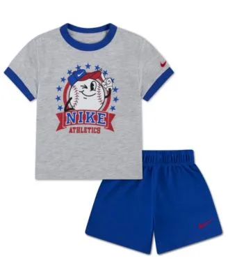 Dri Fit Baseball Character Short Sleeve T Shirt Shorts 2 Piece Set by Nike
