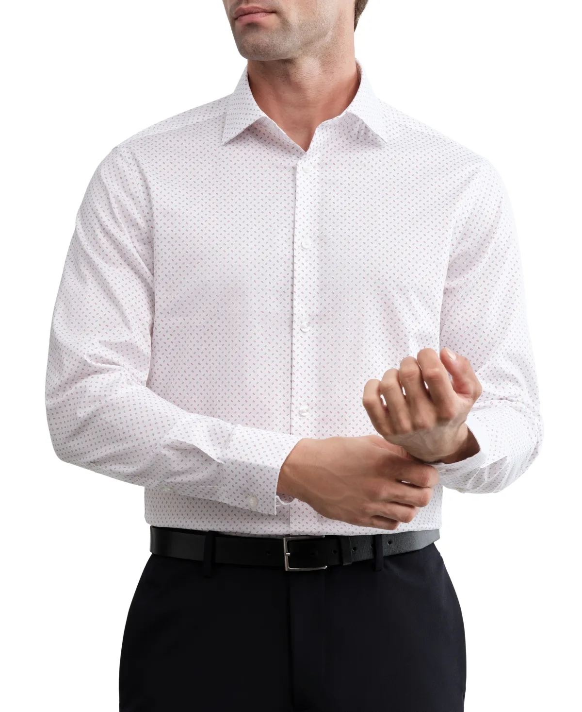 Performance Wrinkle Free Slim-Fit Stretch Dress Shirt by Calvin Klein